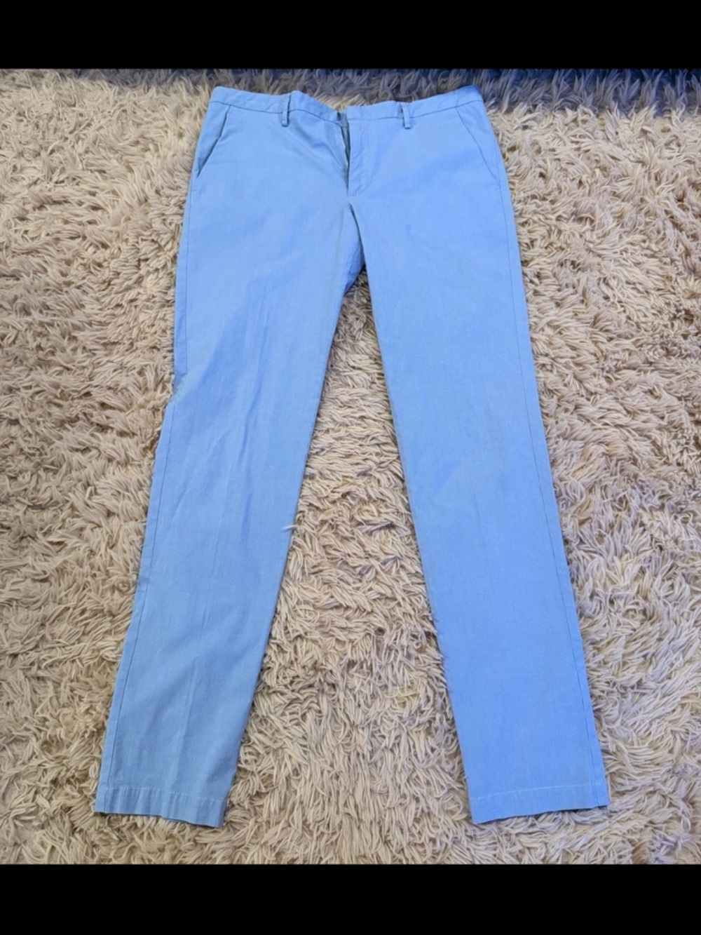 Men's Hugo Boss Light Blue Slim Dress Pants